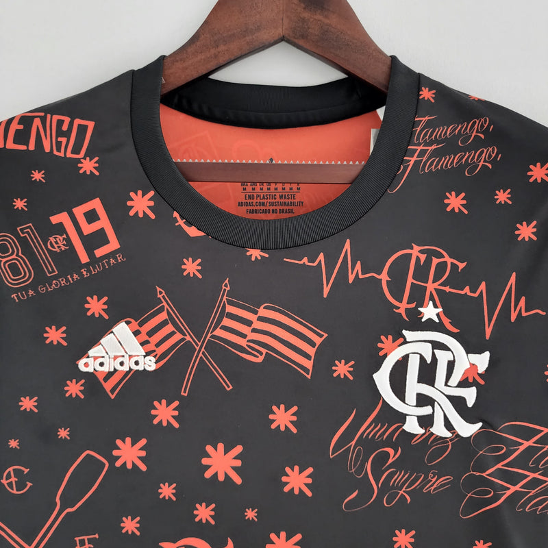 Camisa feminina Flamengo pré-jogo 22/23