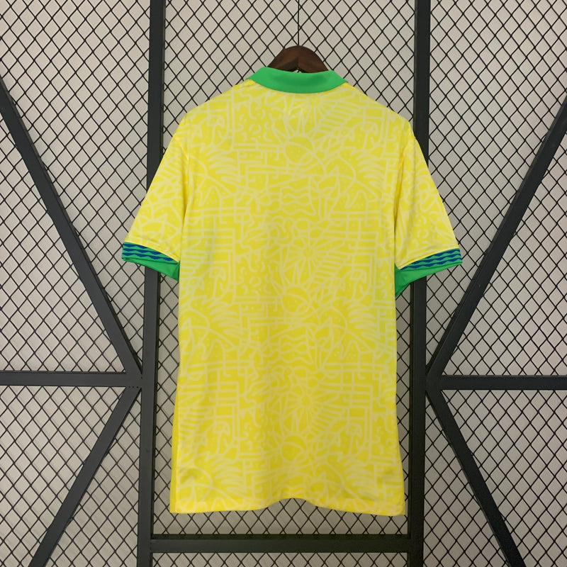 Camisa Brasil I 2024 - Amarela - Nike - Masculino