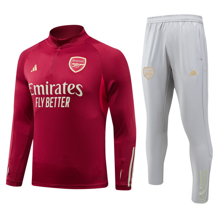 Conjunto Arsenal 23/24 Vermelha - Adidas - Com Fecho