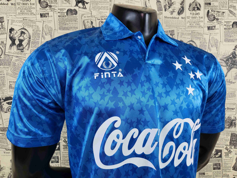 Camisa Cruzeiro Retrô 1993/94 - Finta - Azul