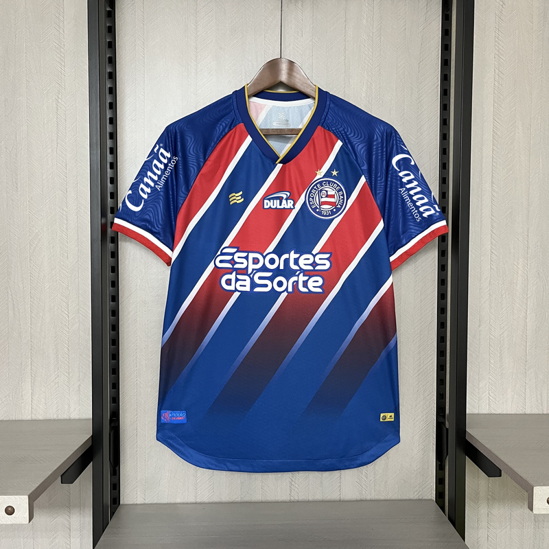 Camisa Bahia 2024 [Com Patrocínios] Esquadrão - Tricolor