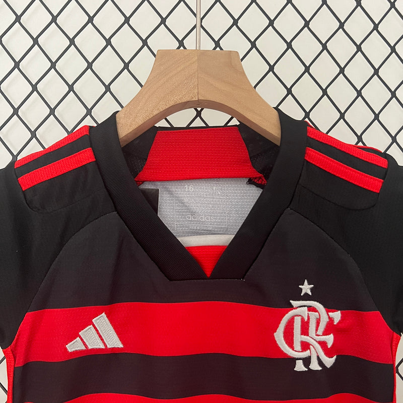 Kit Infantil Flamengo 2024 Adidas - Rubro Negro