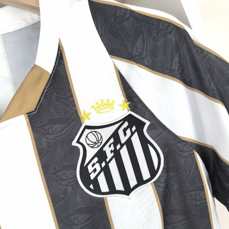 Camisa Santos II 2024 Umbro - Branca e Preta