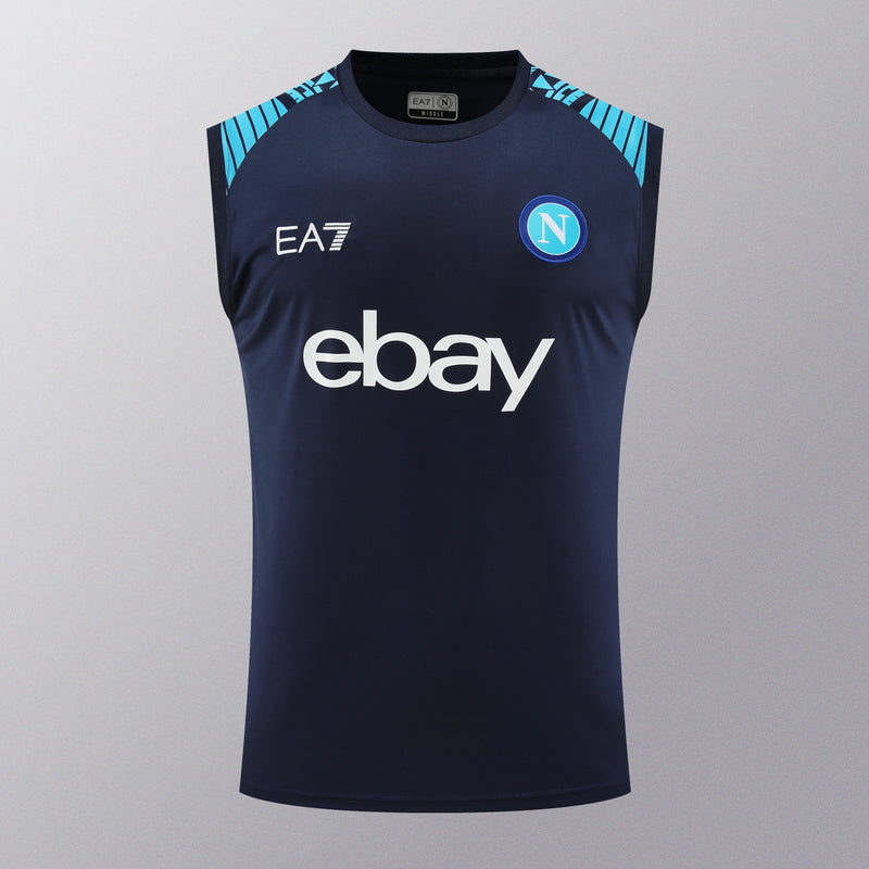 Kit Treino Napoli 2023/24 EA7 - Azul