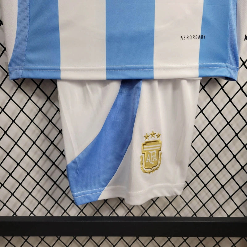 Kit Infantil Seleção Argentina 2024 Adidas - Azul e Branco