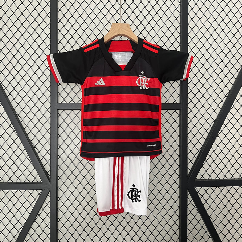 Kit Infantil Flamengo 2024 Adidas - Rubro Negro