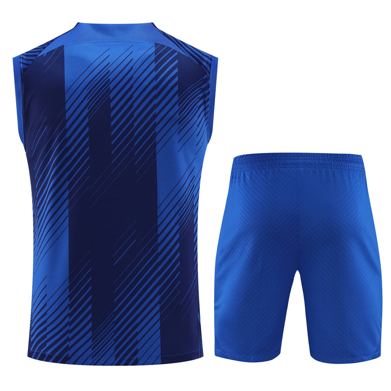 Kit Treino Barcelona 2023/24 Nike - Azul