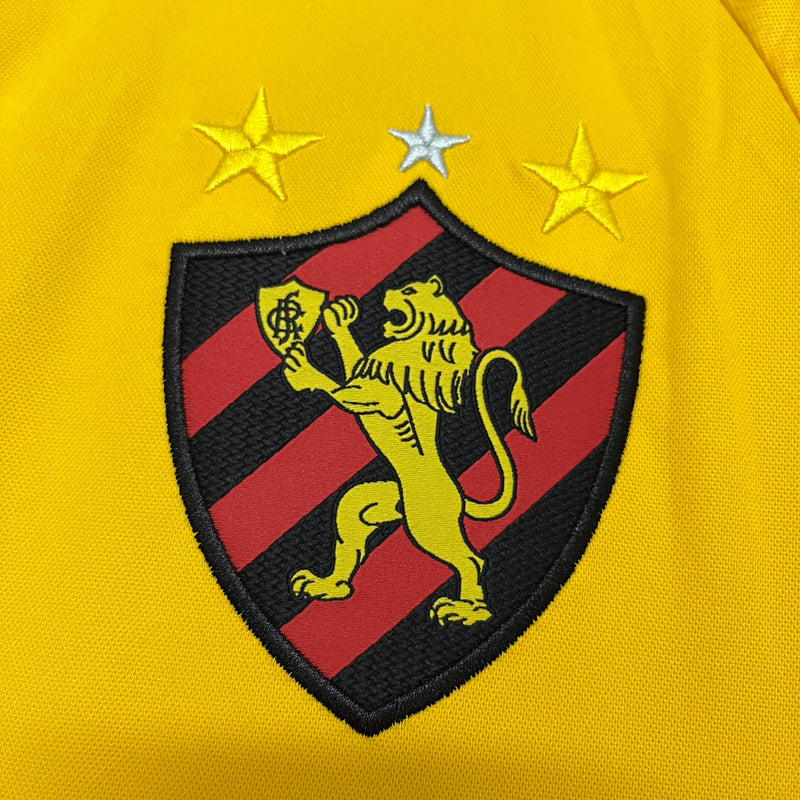 Camisa Sport Recife [Com Patrocínio] Goleiro 2024 Umbro - Amarela