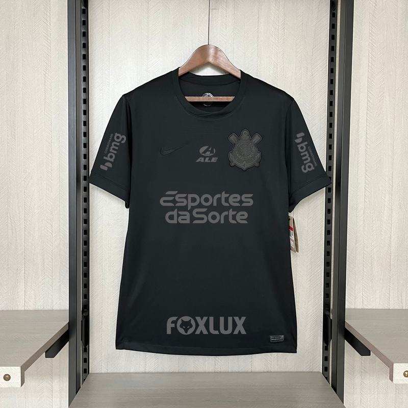 Camisa Corinthians [Com Patrocínio] 2024 Nike - Preta