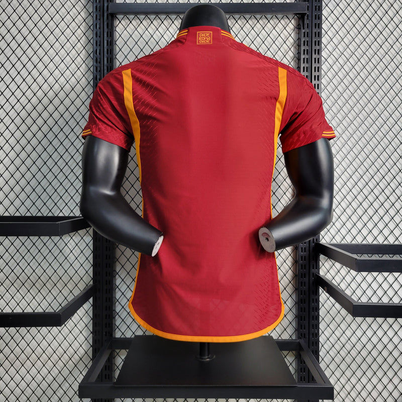 Camisa Roma I 23/24 - Vermelho - Adidas - Jogador