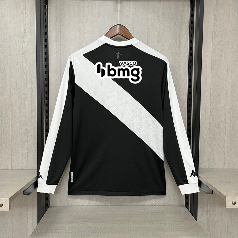 Camisa Vasco Manga longa 2024 Kappa - Preto