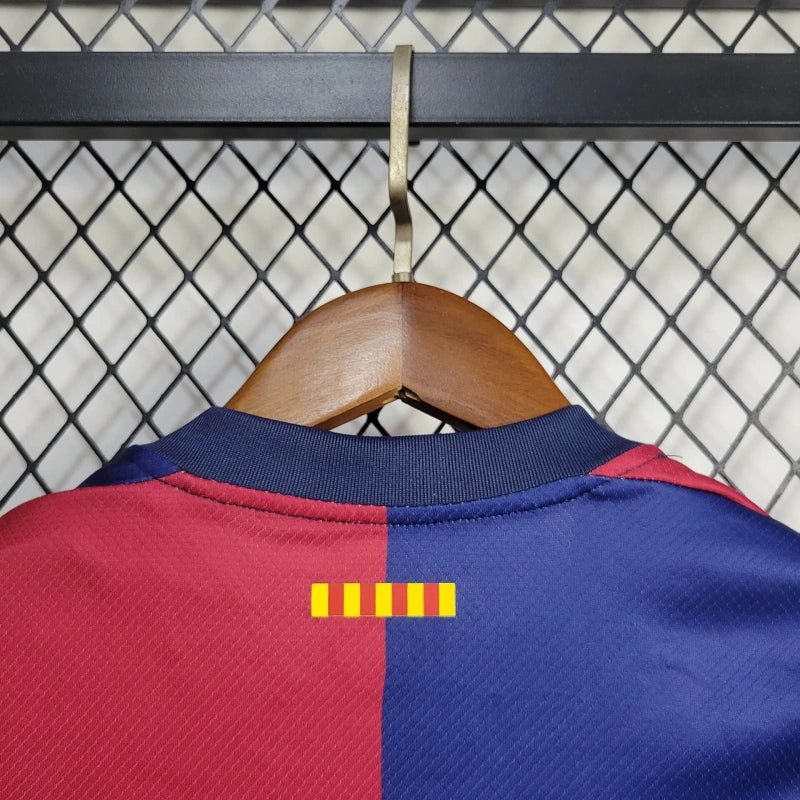 Kit Infantil Barcelona 24/25 Nike - Azul e Vermelho