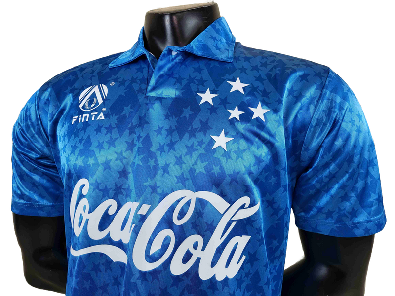 Camisa Cruzeiro Retrô 1993/94 - Finta - Azul