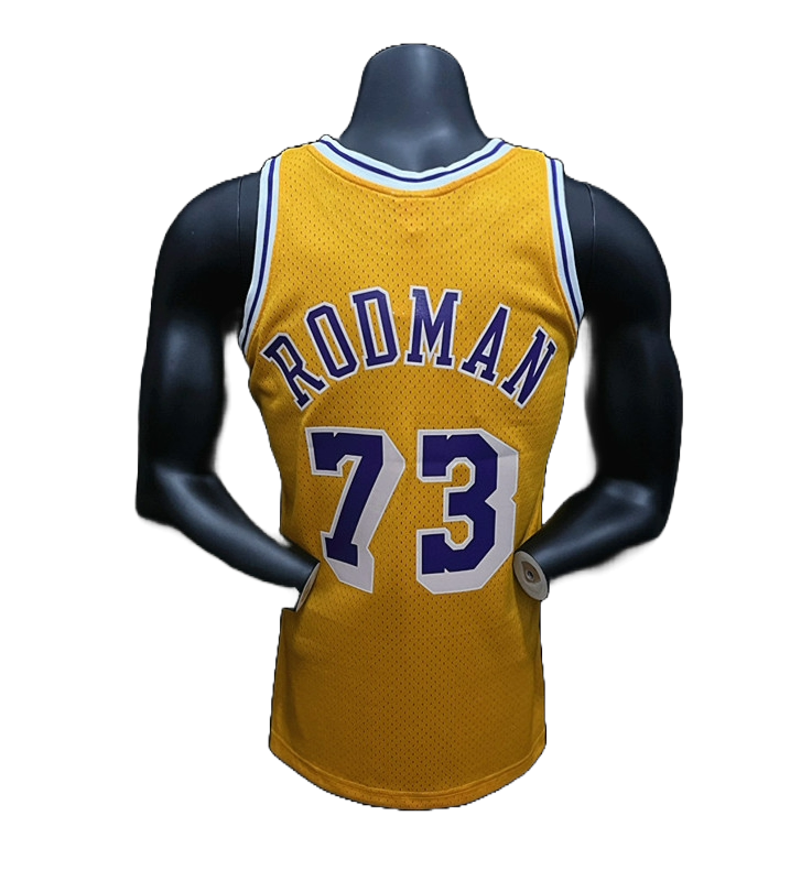 Regata Los Angeles Lakers Retrô Rodman Masculina - Amarela