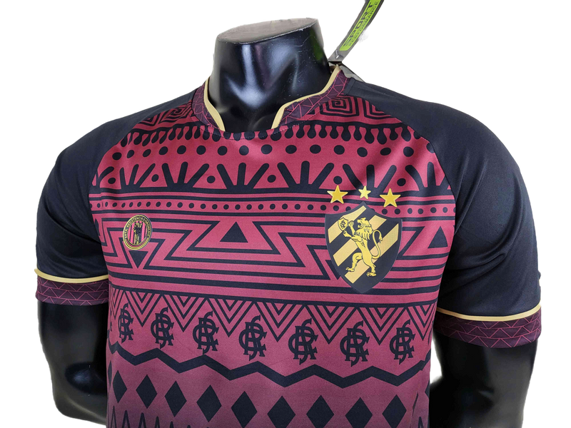 Camisa Sport Recife Consciência Negra 2023 - Vermelho e Preto