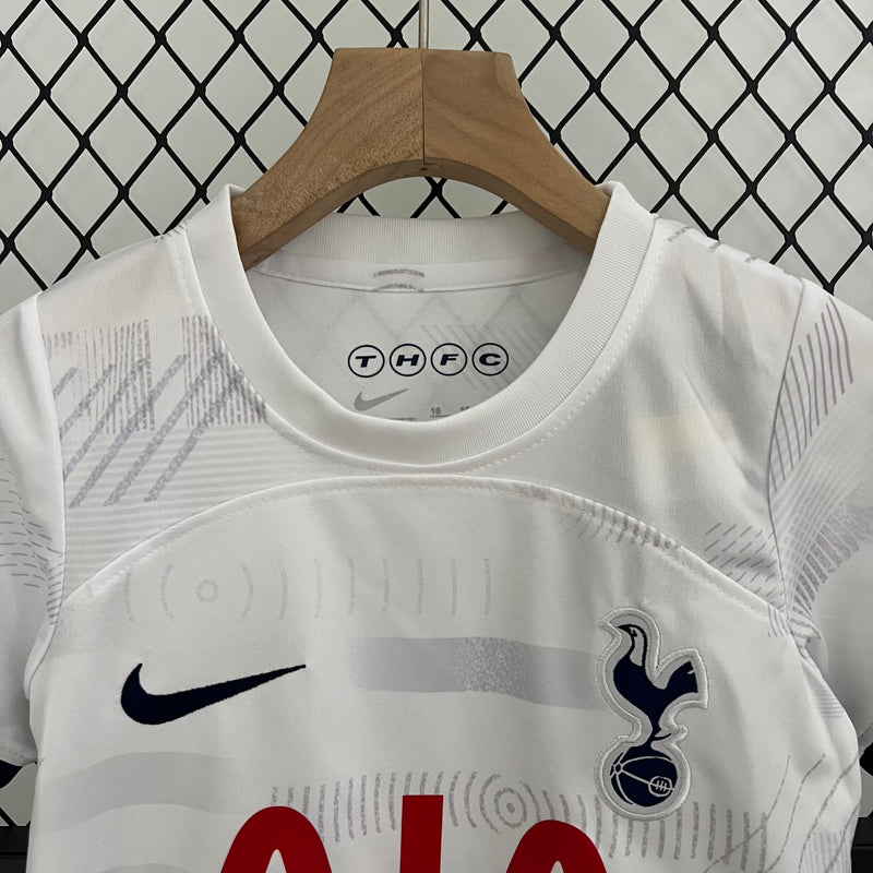 Kit Infantil Tottenham Hotspur I 23/24 Nike - Branco