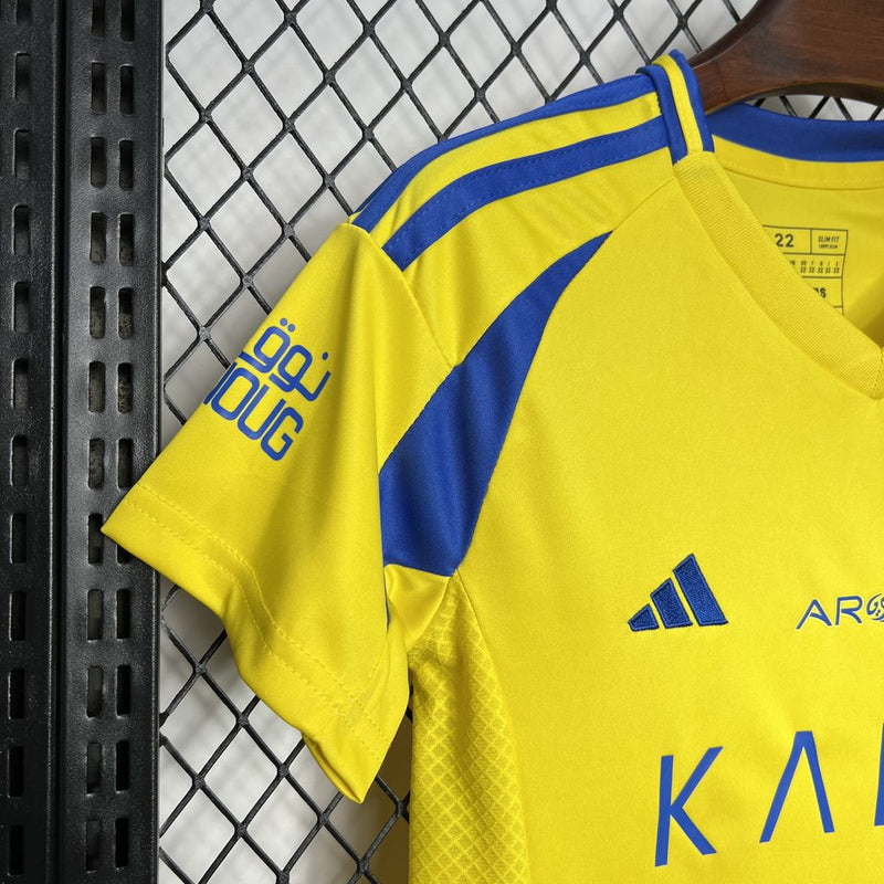 Kit Infantil Al Nassr 24/25 Adidas - Amarelo