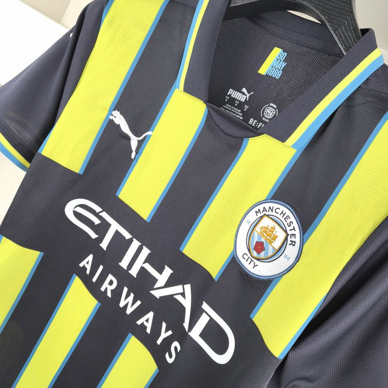 Camisa Manchester City 24/25 Puma - Preta e Amarela