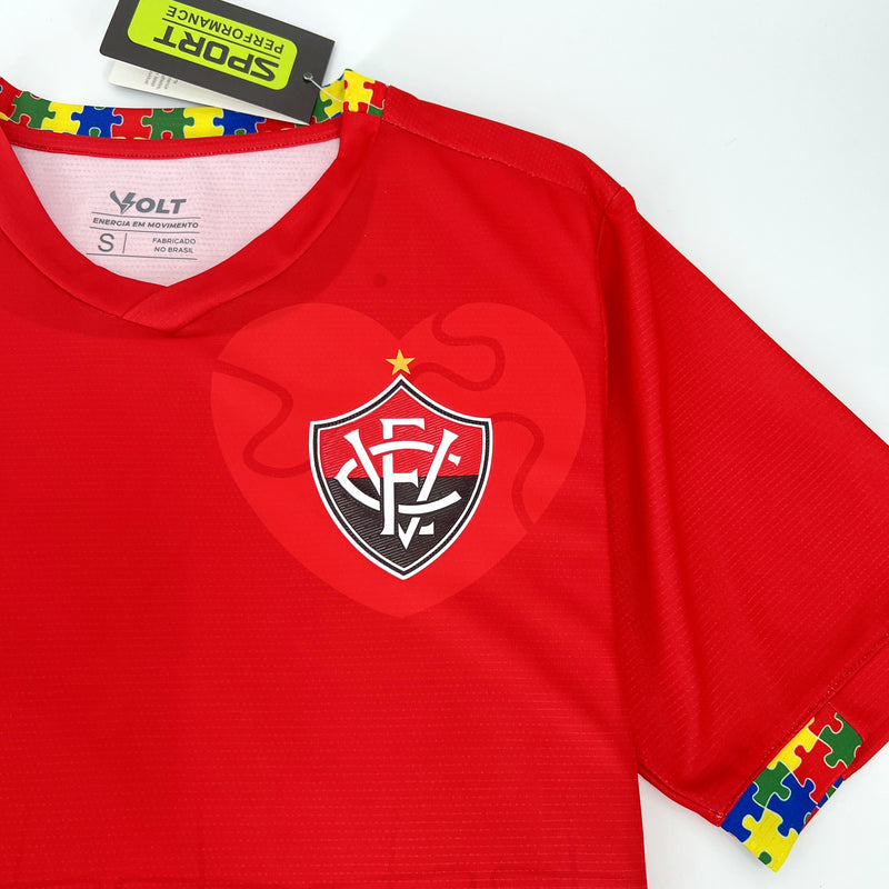 Camisa Vitória Autismo 2024 Volt - Vermelho