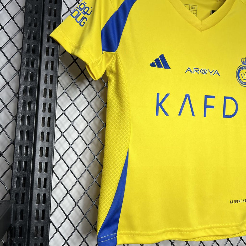 Kit Infantil Al Nassr 24/25 Adidas - Amarelo