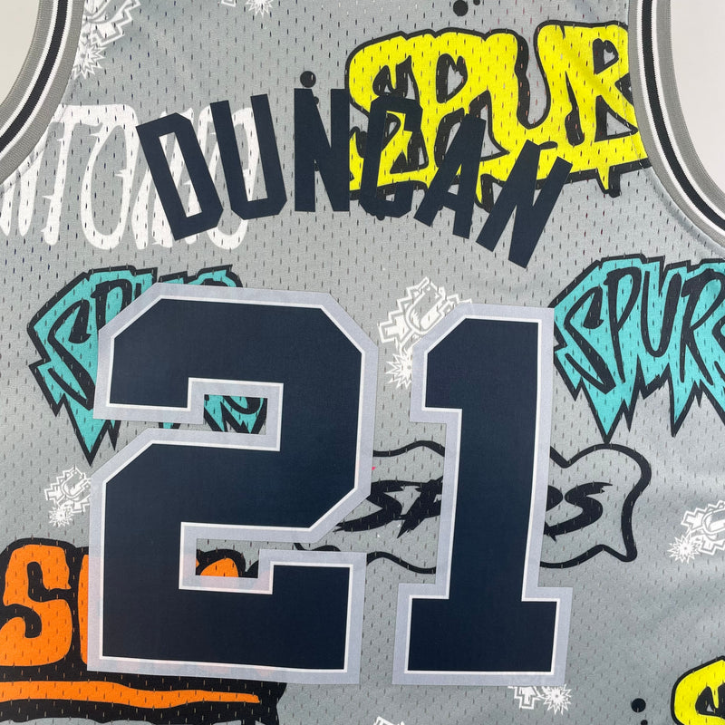 Regata San Antonio Spurs Masculina 1998/99 - Cinza