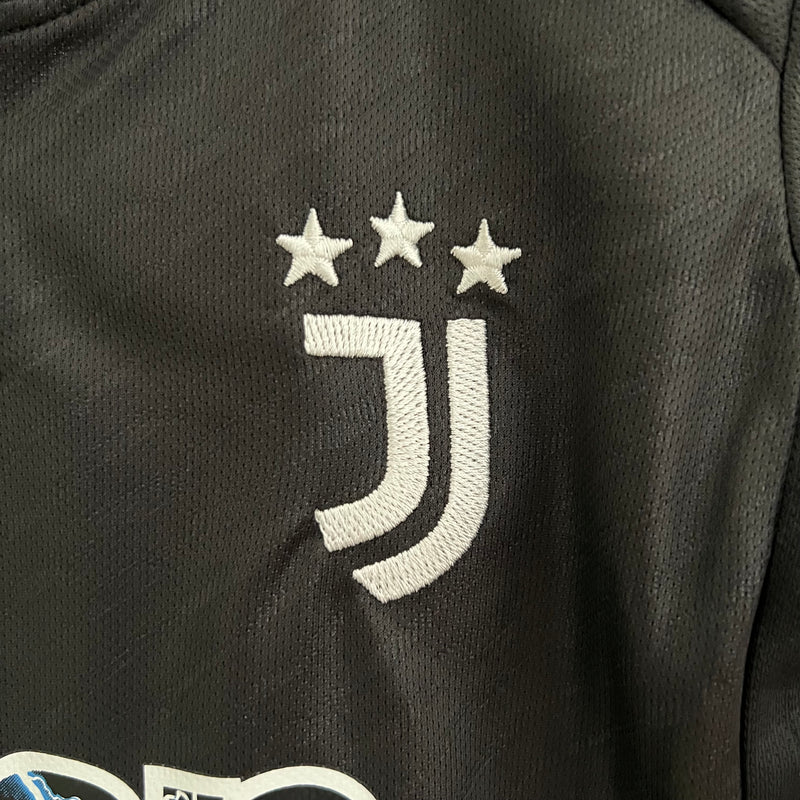 Kit Infantil Juventus III 23/24 Adidas - Preto