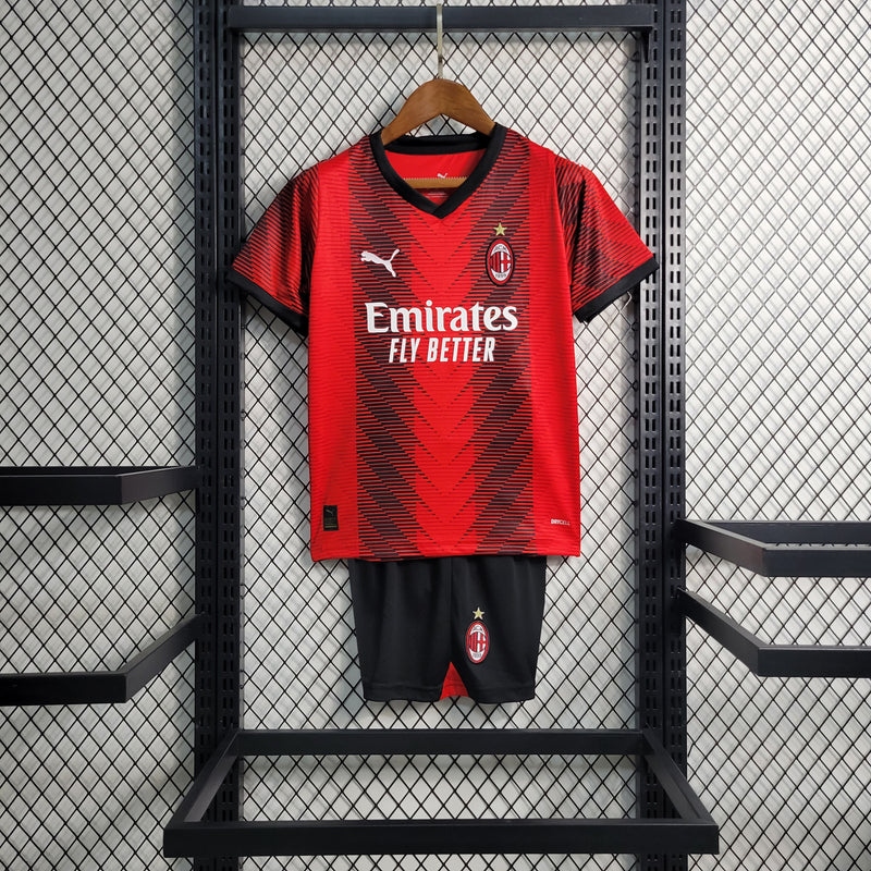 Kit Infantil Milan I 23/24 Puma - Vermelho