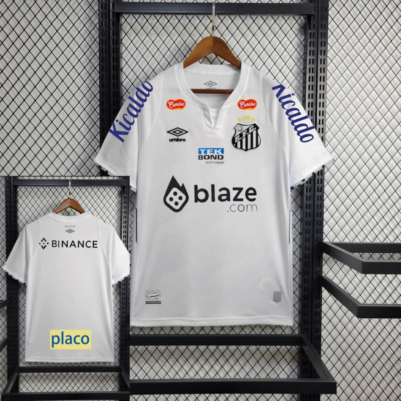 Camisa Santos I [Com Patrocínio] 2024 Umbro - Branca