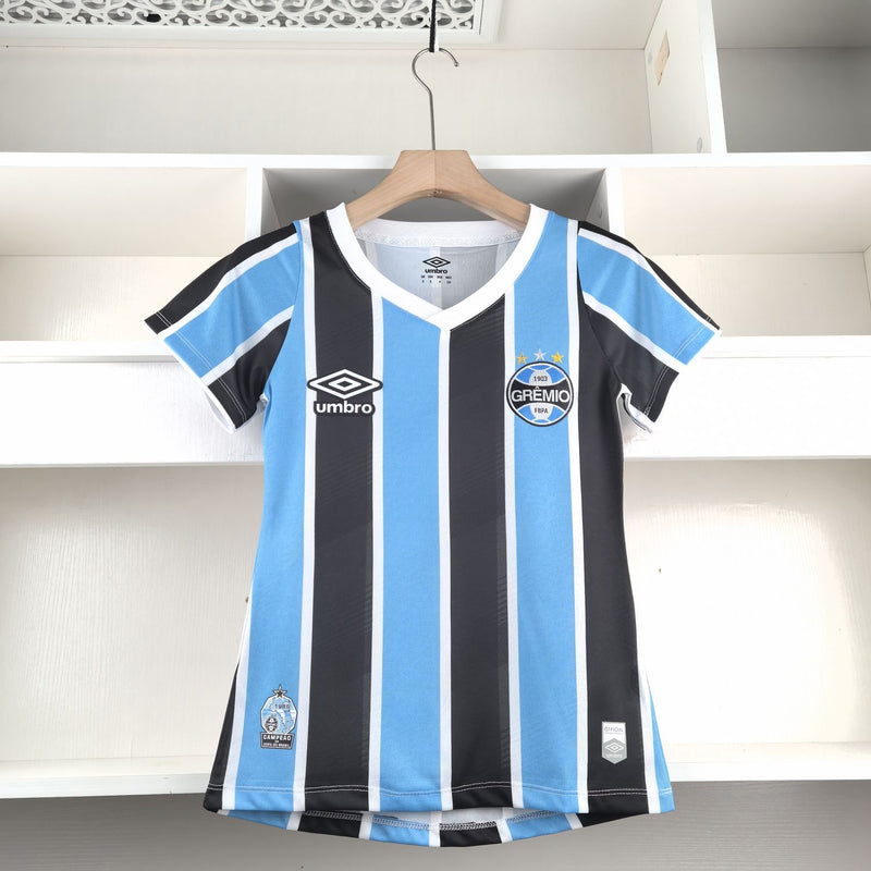 Camisa Grêmio Feminina 2024 Umbro - Azul e Preta