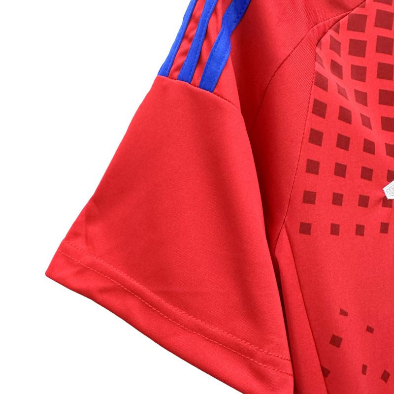 Camisa Seleção Chile I 2024 Adidas - Vermelho