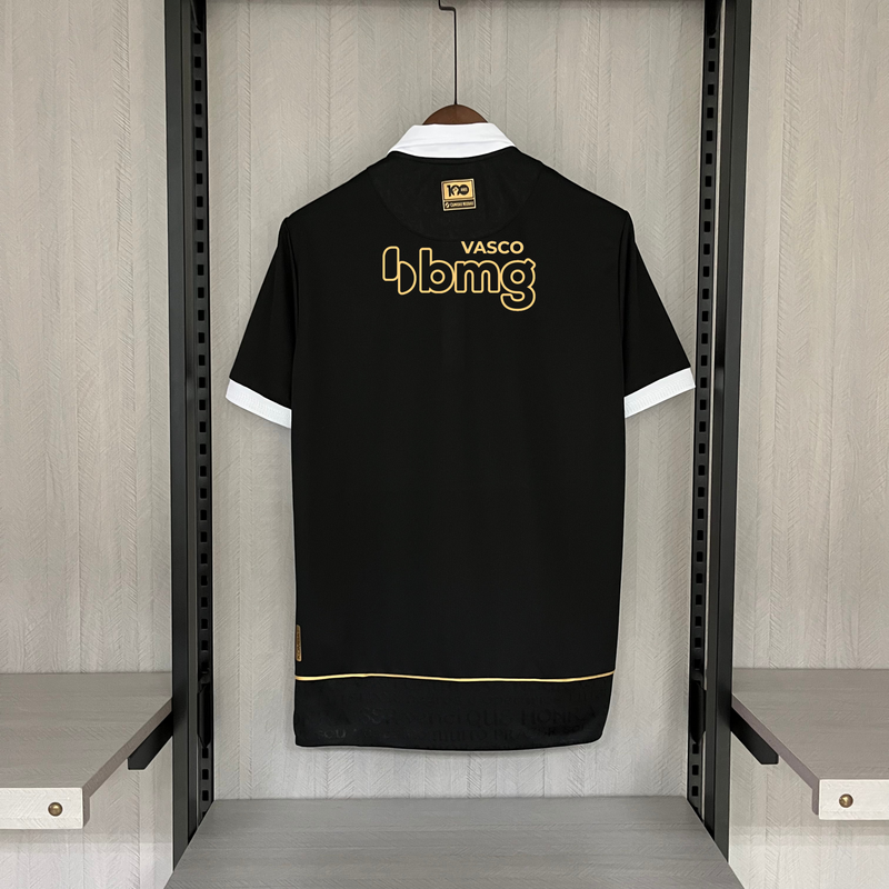 Camisa Negra Vasco [Com Patrocínio] 23/24 Kappa - Preto