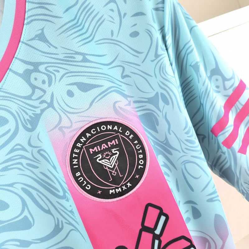 Camisa Inter Miami Edição Especial 2024 Adidas - Rosa e Azul