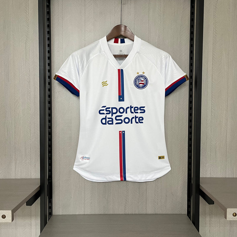 Camisa Bahia Feminina [Com Patrocínio] 2024 Esquadrão - Branca