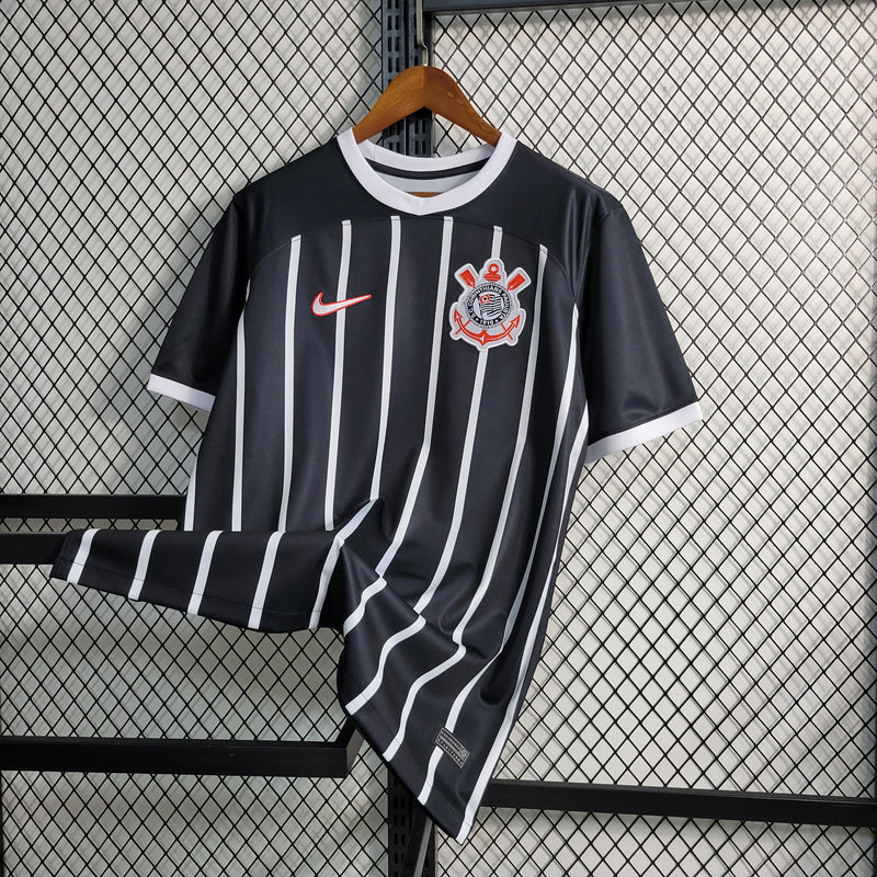 Camisa Corinthians I 23/24 Nike - Preto e branco