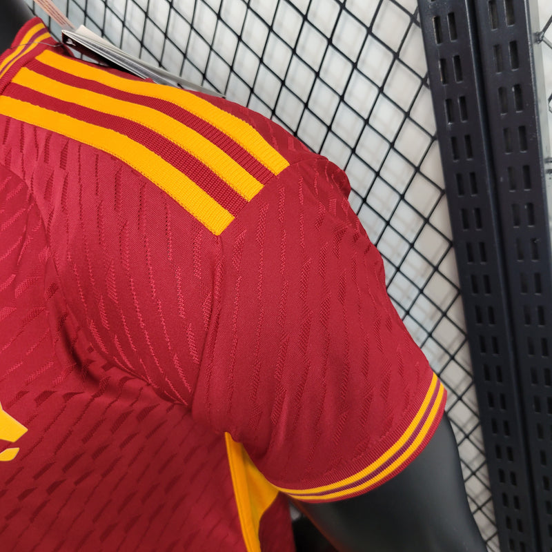 Camisa Roma I 23/24 - Vermelho - Adidas - Jogador