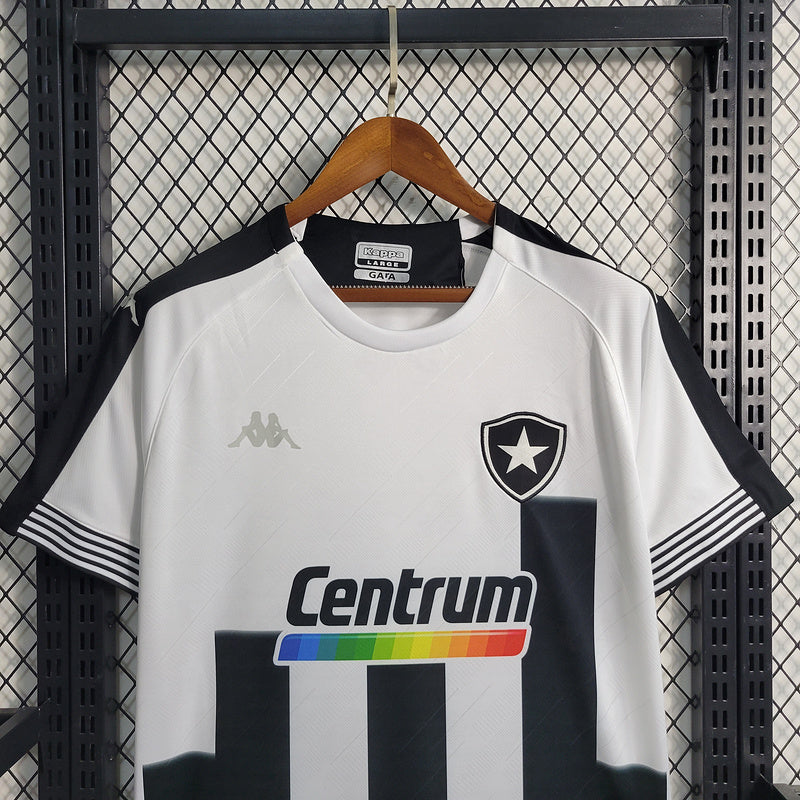 Camisa Botafogo Especial Consciência Negra 20/21 Kappa - Branca e Preta