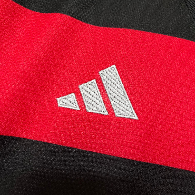 Camisa Flamengo I [Com Patrocínio] 2024 Adidas - Rubro Negro