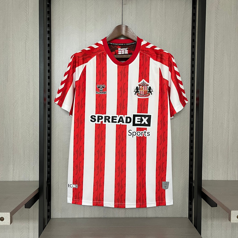 Camisa Sunderland 24/25 Hummel - Branco e Vermelho