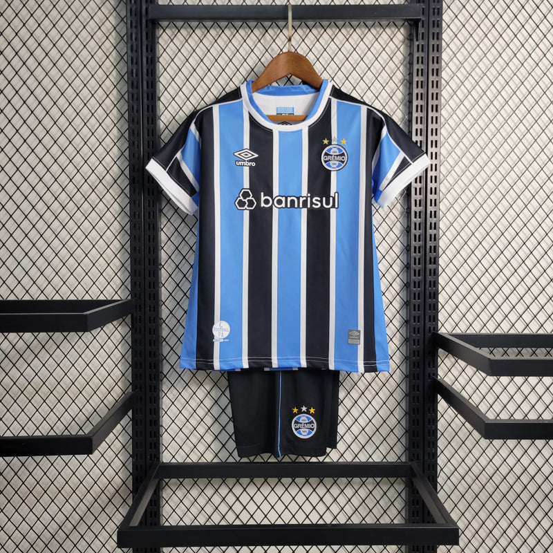 Kit Infantil Grêmio I 23/24 Umbro - Tricolor