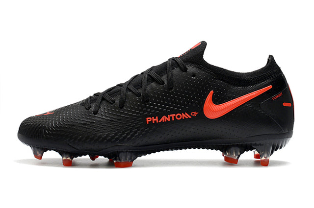 Chuteira Campo Nike Phantom GT Elite FG Black/Red - Low