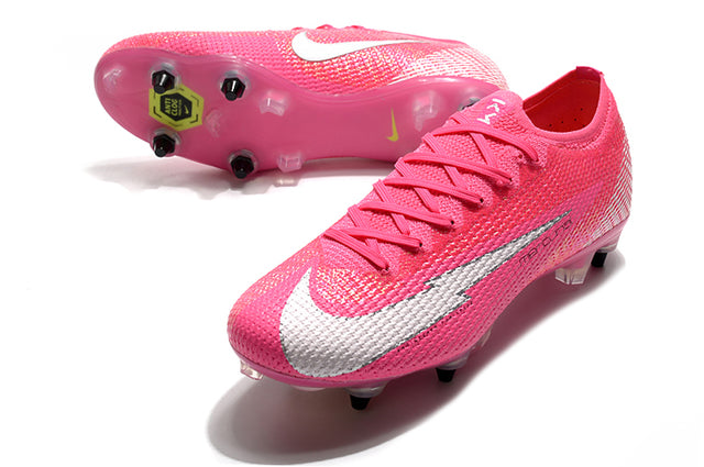 Chuteira Campo Nike Mercurial Vapor 13 Elite SG-PRO Anti Clog Rosa