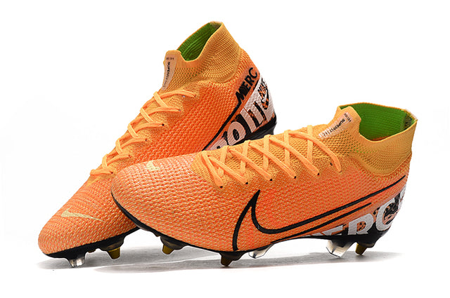 Chuteira Campo Nike Mercurial Superfly 7 Elite SG-PRO Anti Clog Orange - Cano Alto