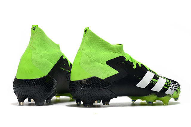 Chuteira Campo Adidas Predator Mutator .1 FG Black/Green - Cano Alto