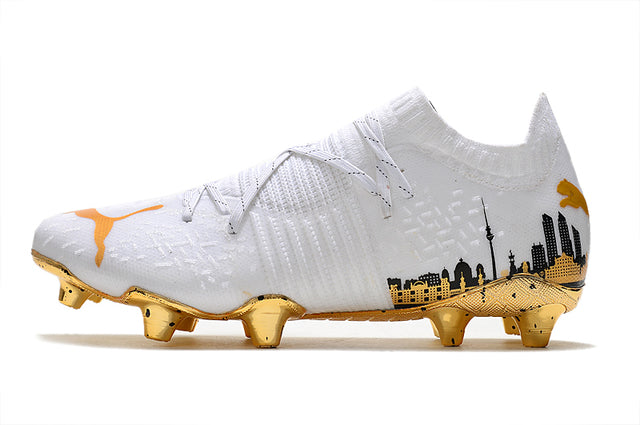 Chuteira Campo Puma Future Z FG White/Gold