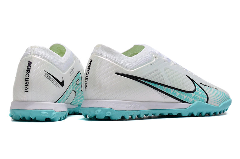 Chuteira Society Nike Air Zoom TF Branco/Azul - Low