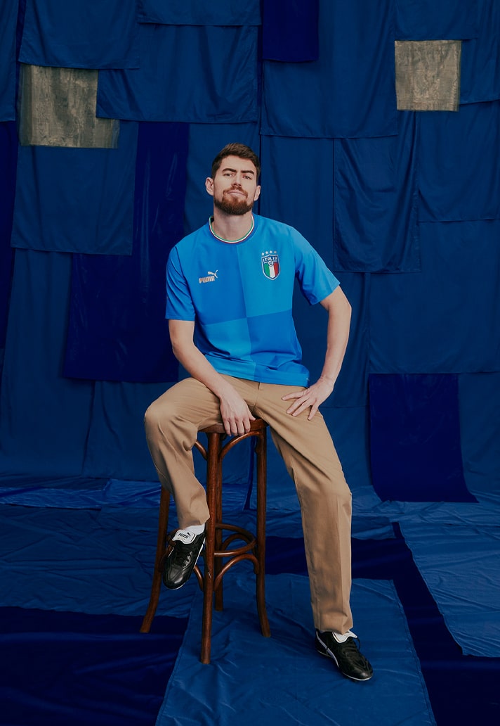 Camisa Seleção Itália I 22/23 Puma - Azul