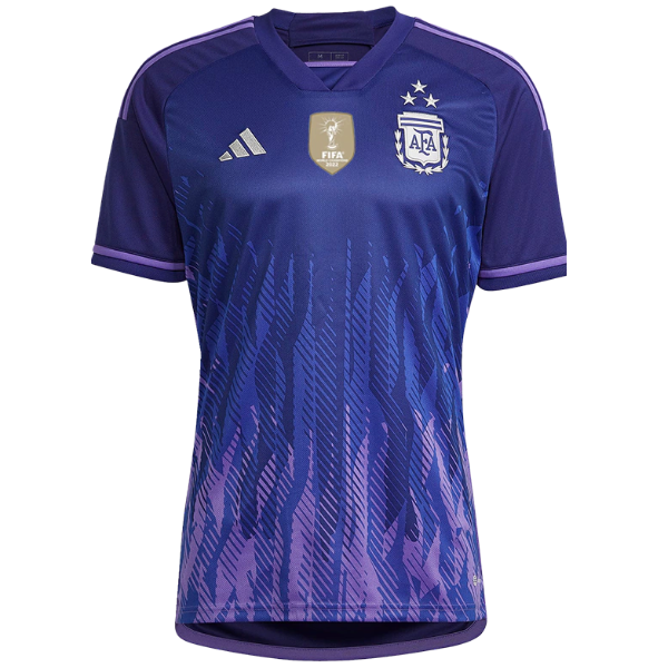 Camisa Seleção da Argentina II [Com Patch Copa do Mundo] 2022 Adidas - Roxo