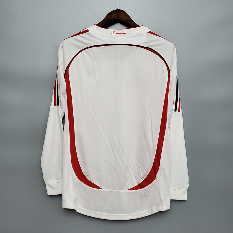 Camisa Manga Longa Milan Champions League 06/07 Adidas - Branco