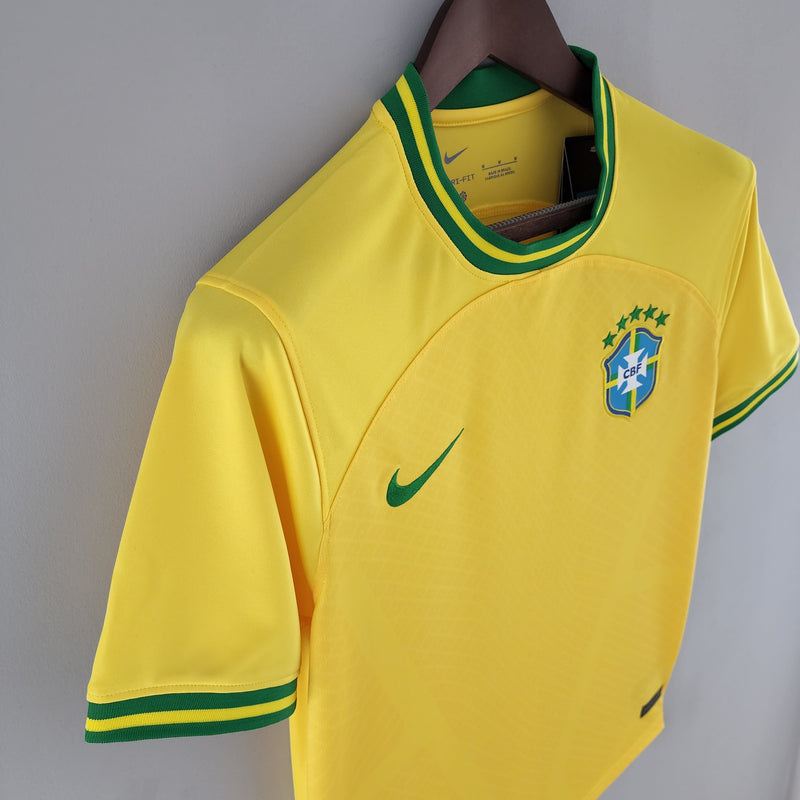 Camisa Seleção Brasil 2022 Nike - Amarela - Conceito Amarela