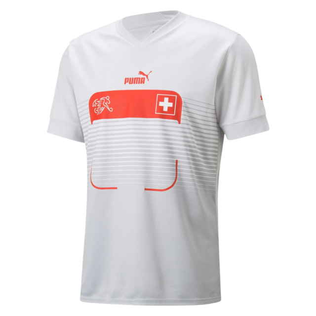 Camisa Seleção Suíça II 2022 Puma - Branco